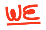 We - No back red text