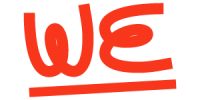 We - No back red text